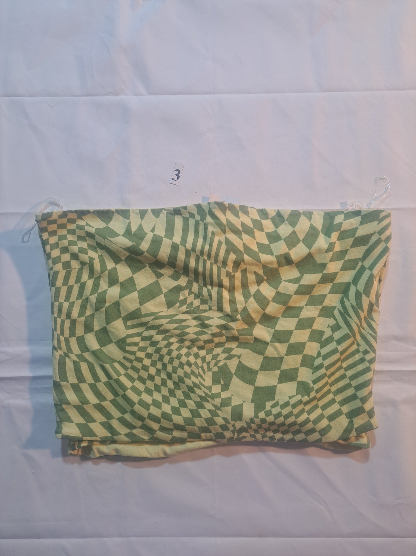 Women's Geometric swirled strapless top